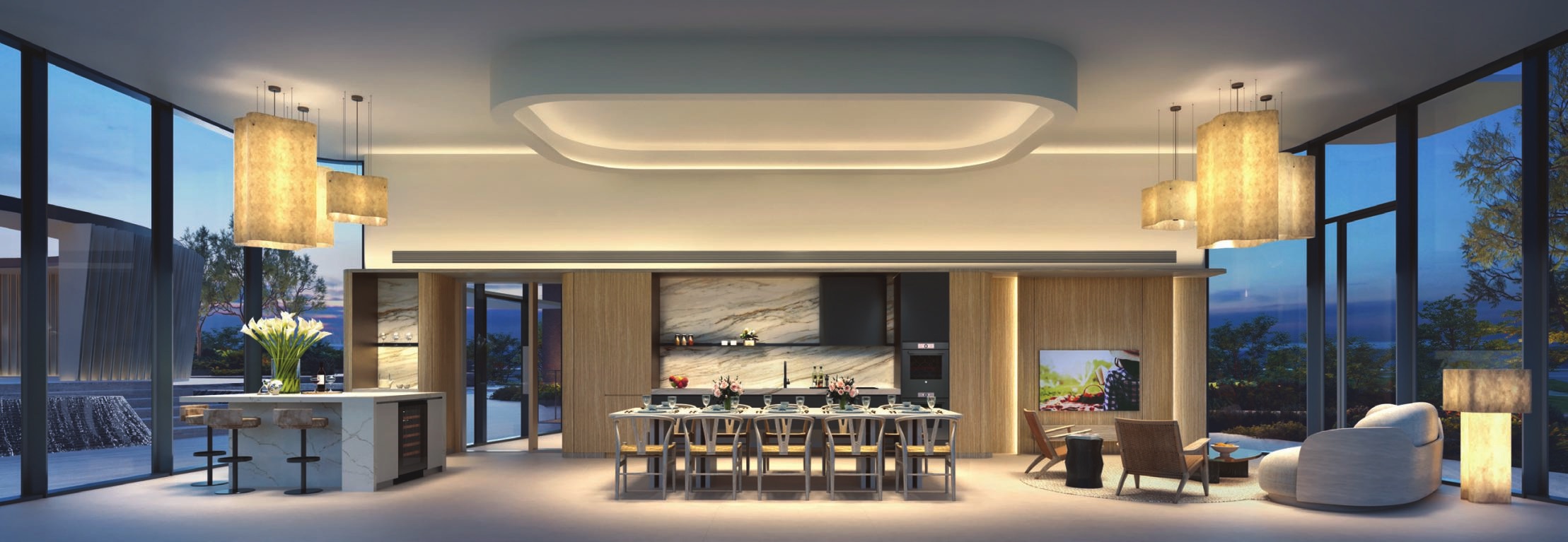 Club Gourmet private dining and lounge interior